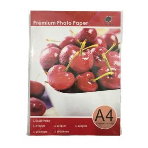A4 Glossy Photo paper 100 sheets 115gsm