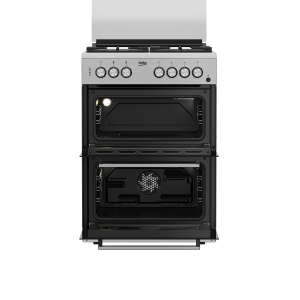 BEKO Cooker 3 Gas + 1 Electric, double oven - FDF63110DXSL Semi inox