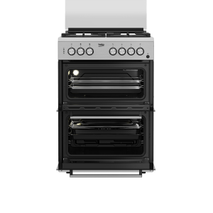 BEKO Cooker 3 Gas + 1 Electric, double oven - FDF63110DXSL Semi inox