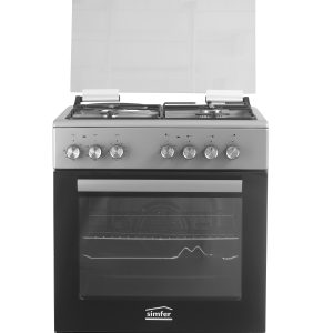 SIMFER Cooker 3 Gas + 1 Electric - F6315SERIG, Inox Grey