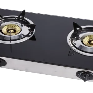 Von VCT2BWGG Table Top 2 Brass Burner - Glass