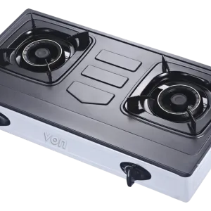Von VCT2TRGY Table Top Dual Burner - Grey